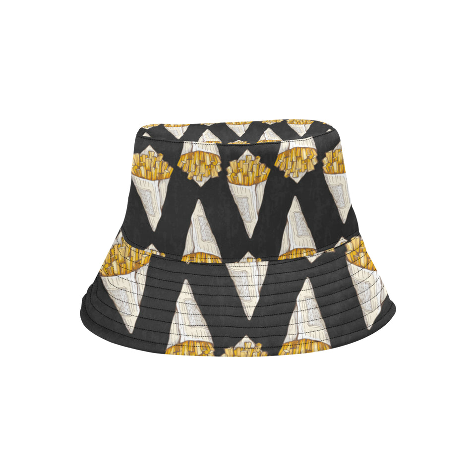 French fries dark background Unisex Bucket Hat