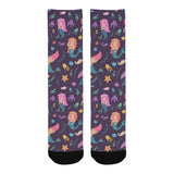 beautiful mermaid Fish jellyfish algae other marin Crew Socks