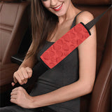 strawberry pattern red background Car Seat Belt Cover