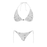 Spider web cobweb pattern white background Sexy Bikinis Two-Piece Swimsuits