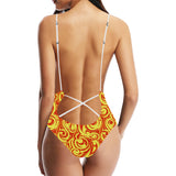 Fire flame design pattern Women's One-Piece Swimsuit