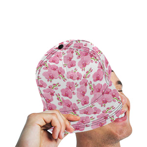 pink purple orchid pattern background All Over Print Snapback Cap