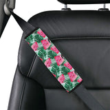 Watermelons tropical palm leaves pattern Car Seat Belt Cover