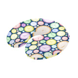 Colorful clock background U-Shaped Travel Neck Pillow
