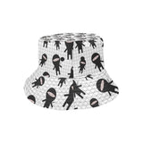 Ninja pattern plaid background Unisex Bucket Hat