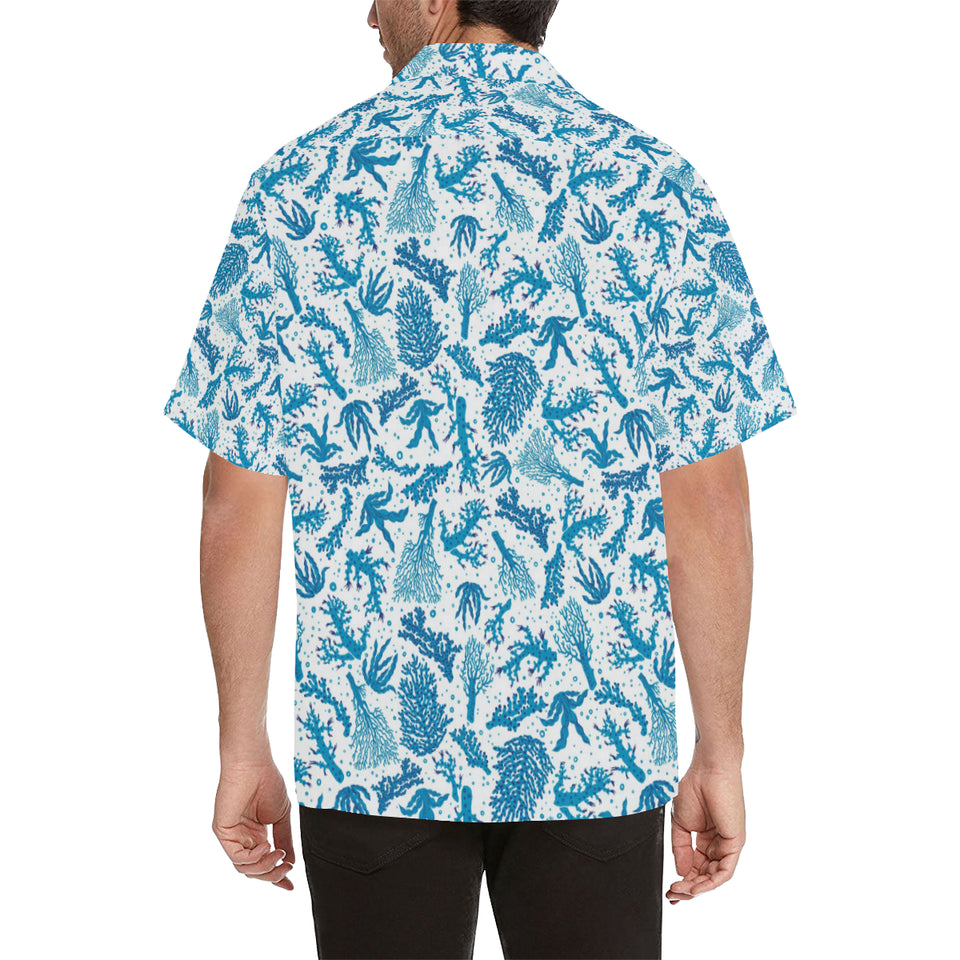 Coral Reef Pattern Print Design 01 Men's All Over Print Hawaiian Shirt (Model T58)