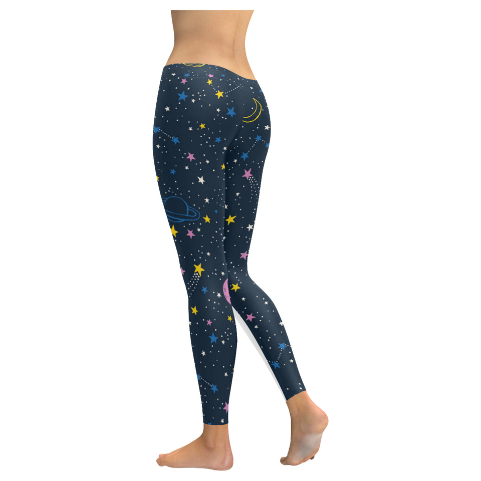 space pattern with planets, comets, constellations Women's Legging Fulfilled In US
