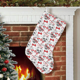 Yorkshire Terrier Pattern Print Design 04 Christmas Stocking