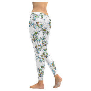 Peacock feather pattern Women's Legging Fulfilled In US