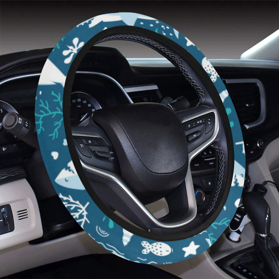 Cute shark pattern Car Steering Wheel Cover