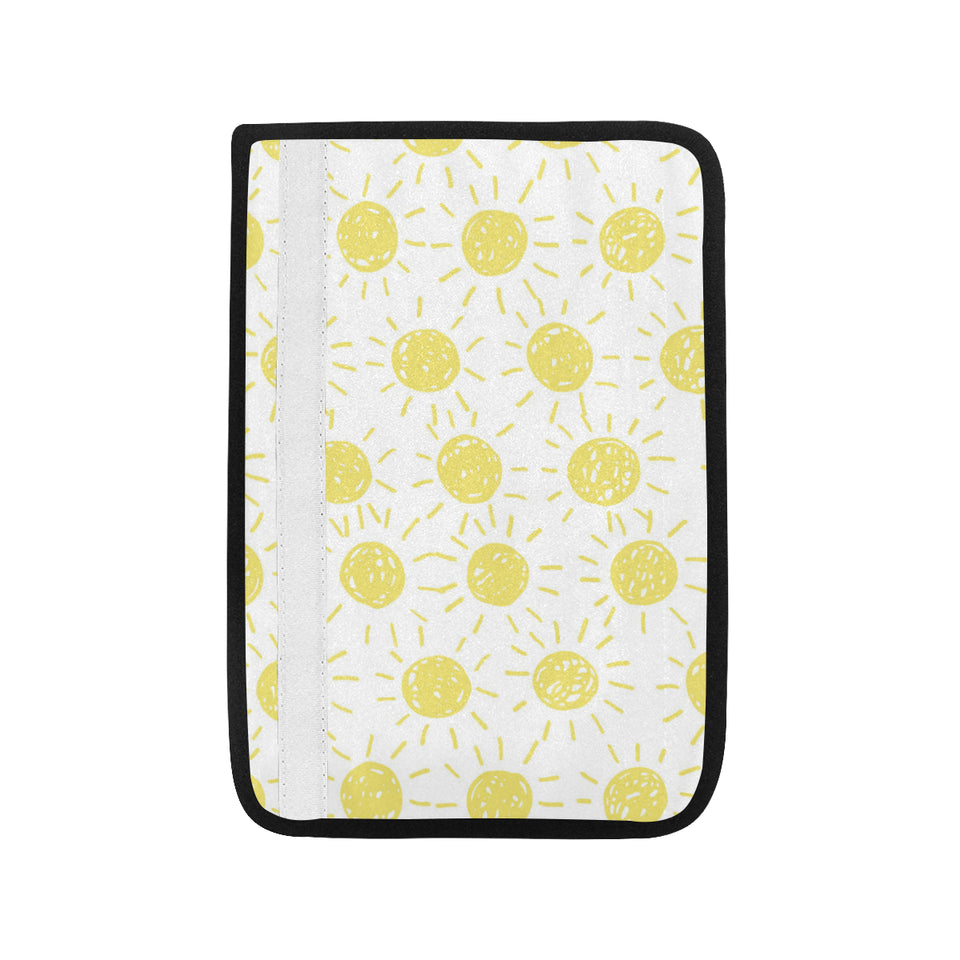 hand drawn sun pattern Car Seat Belt Cover