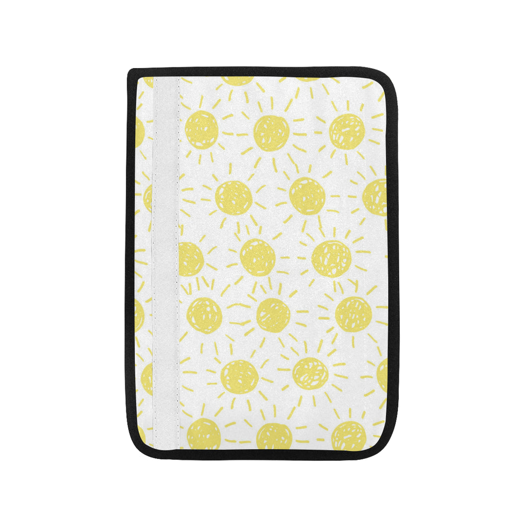 hand drawn sun pattern Car Seat Belt Cover