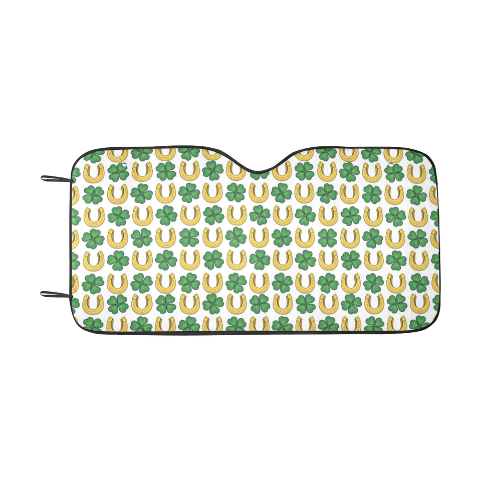 Horseshoes Pattern Print Design 04 Car Sun Shade