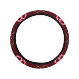 Pretzels Pattern Print Design 05 Car Steering Wheel Cover