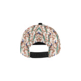 Peacock tropical flower pattern All Over Print Snapback Cap