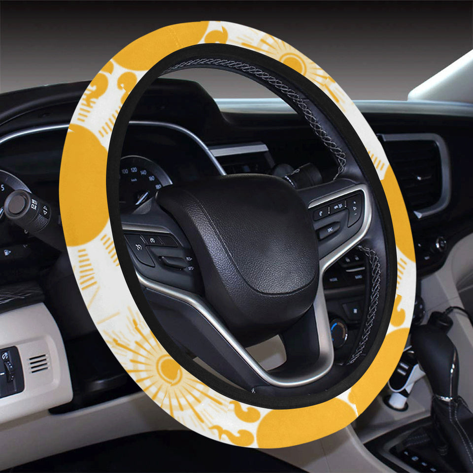 Sun design pattern Car Steering Wheel Cover