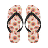 papaya leaves pattern Unisex Flip Flops
