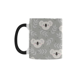 Cute koala leaves pattern Morphing Mug Heat Changing Mug