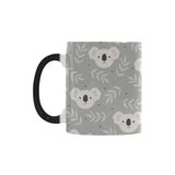 Cute koala leaves pattern Morphing Mug Heat Changing Mug