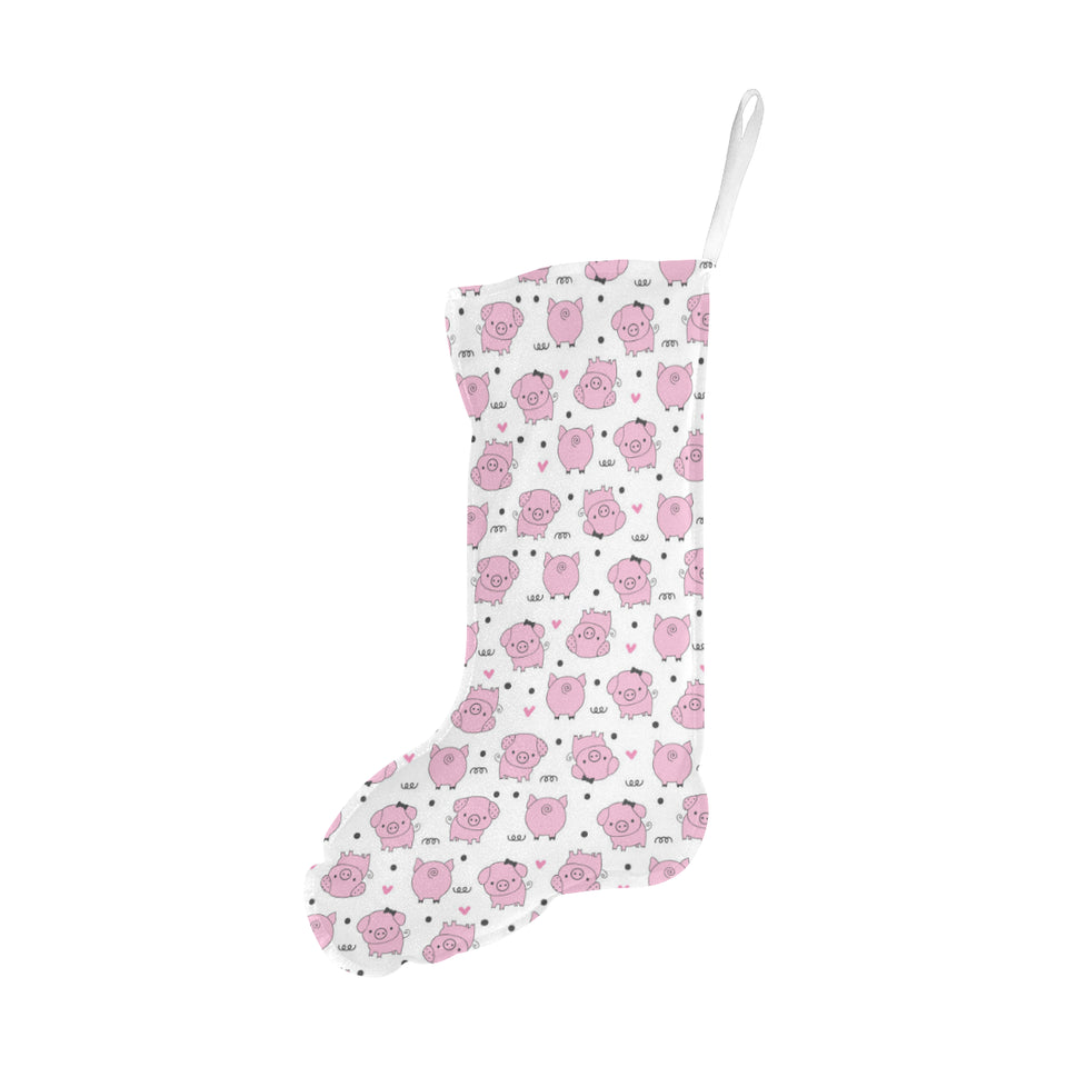 Pig Pattern Print Design 03 Christmas Stocking