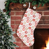 Lips Pattern Print Design 04 Christmas Stocking