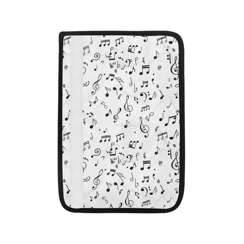 Music Notes Pattern Print Design 04 Car Seat Belt Cover