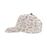 Cakes pies tarts muffins and eclairs purple bluebe All Over Print Snapback Cap