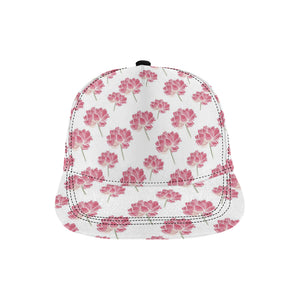 Pink lotus waterlily pattern All Over Print Snapback Cap