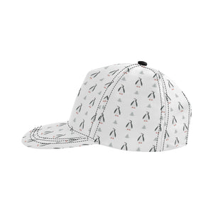 Penguin pattern All Over Print Snapback Cap