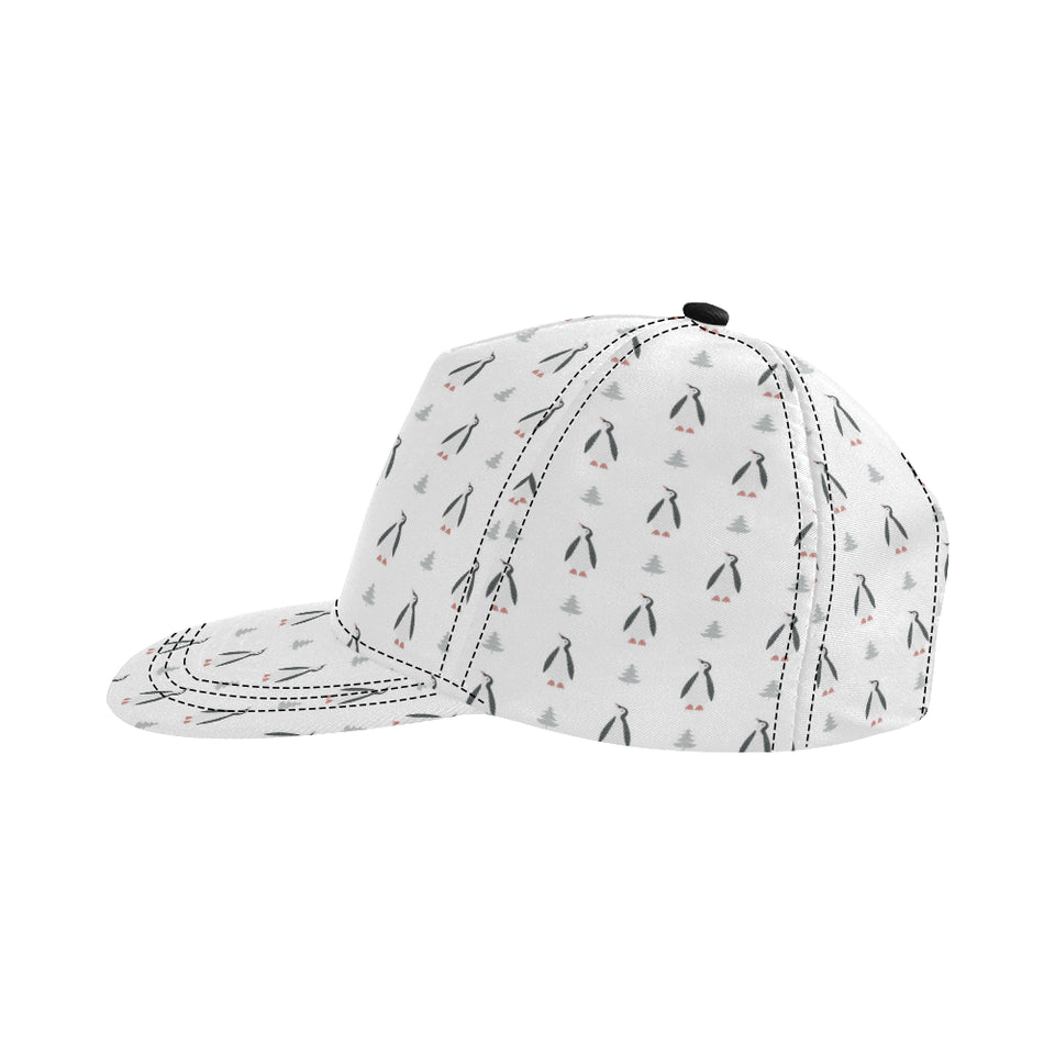 Penguin pattern All Over Print Snapback Cap