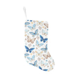 blue butterfly pattern Christmas Stocking