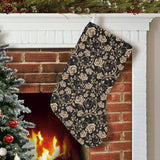 Rose Pattern Print Design 04 Christmas Stocking