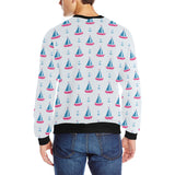 Sailboat anchor pattern Men's Crew Neck Sweatshirt