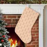 Engine Piston Cream Background Pattern Print Desig Christmas Stocking