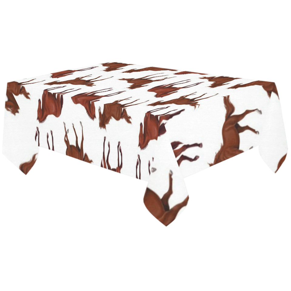 Horses running pattern background Tablecloth