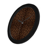 coffee bean pattern Elegant Black Wall Clock
