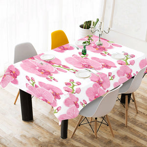 pink purple orchid pattern background Tablecloth
