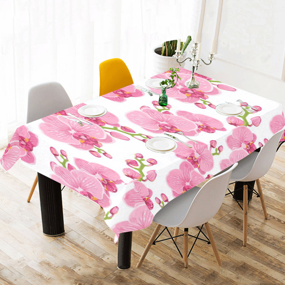 pink purple orchid pattern background Tablecloth