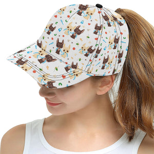 Cute Chihuahua dog pattern All Over Print Snapback Cap