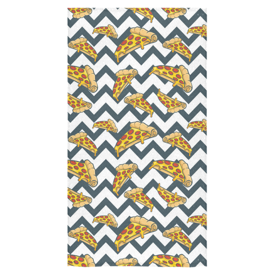 Pizza design pattern Bath Towel