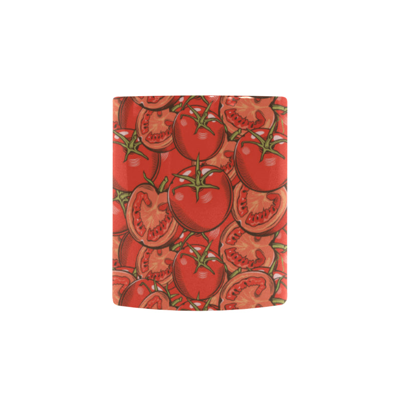 Red Tomato Pattern Morphing Mug Heat Changing Mug