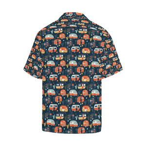 Camper Van Pattern Print Design 05 Men's All Over Print Hawaiian Shirt (Model T58)
