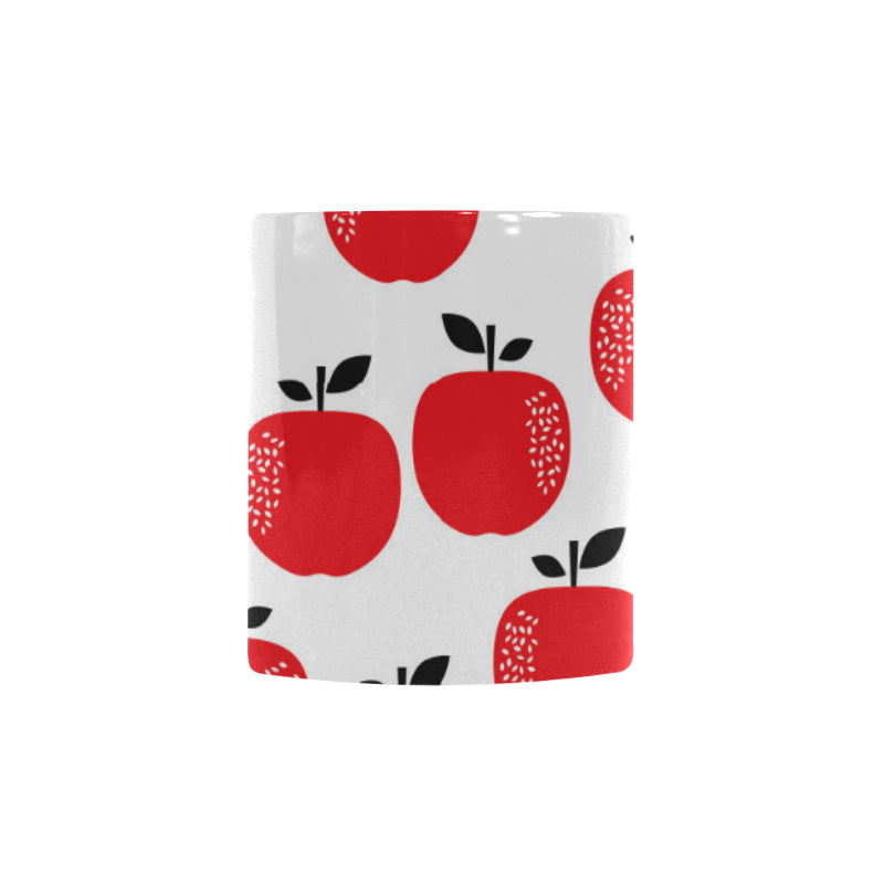 red apples white background Morphing Mug Heat Changing Mug