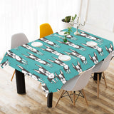 Hand drawn boston terrier dog pattern Tablecloth