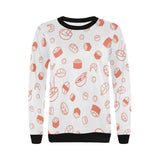 Sushi pattern Women's Crew Neck Sweatshirt