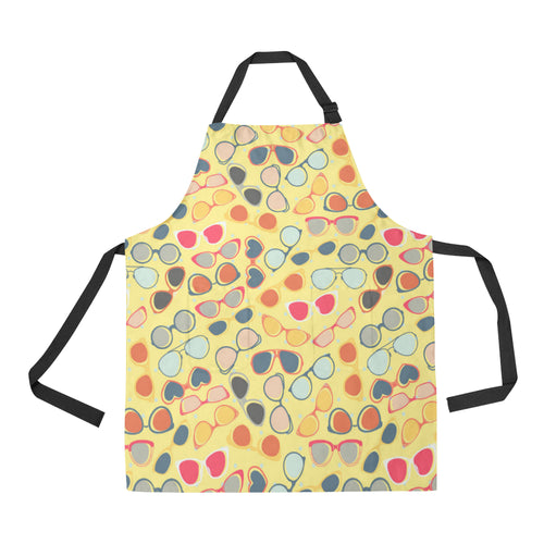 Sun Glasses Pattern Print Design 05 All Over Print Adjustable Apron