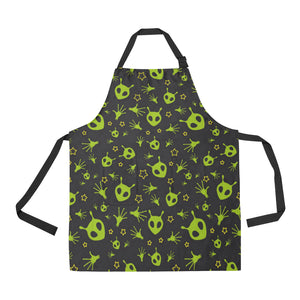 Alien Pattern Print Design 02 All Over Print Adjustable Apron