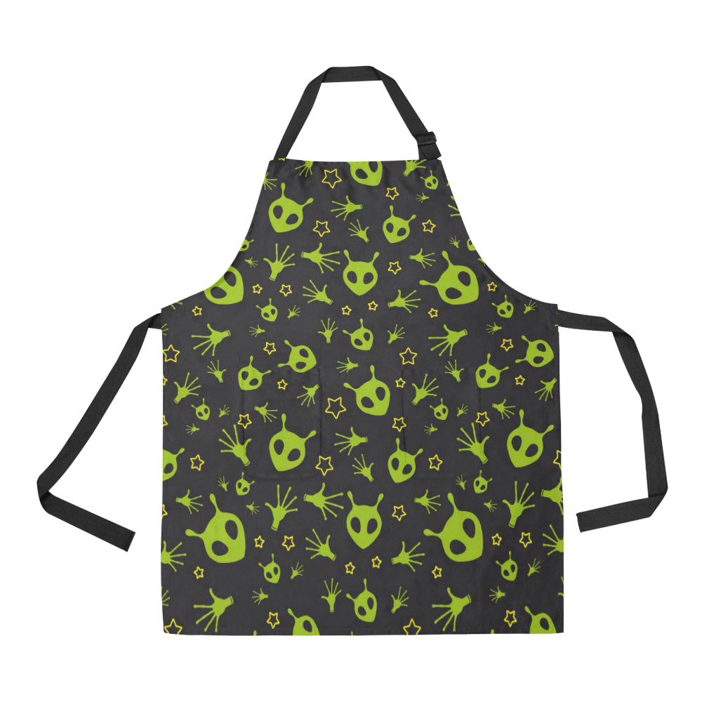 Alien Pattern Print Design 02 All Over Print Adjustable Apron