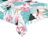 Toucan tropical flower leave pattern Tablecloth