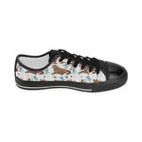 sea lion Seals jellyfish pattern Kids' Boys' Girls' Low Top Canvas Shoes Black